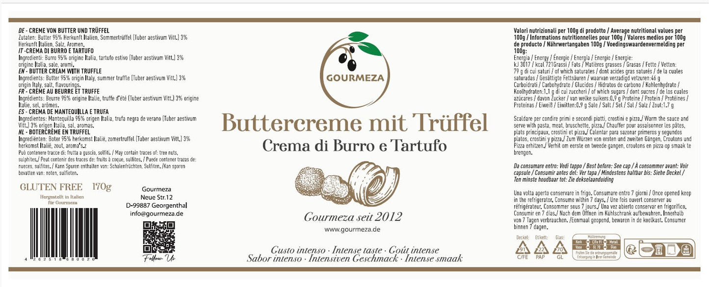 Buttercreme mit Trüffel Gourmeza