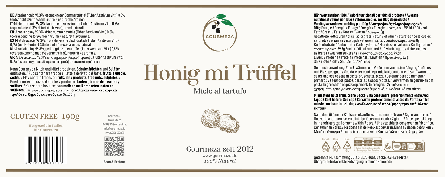 Honig mit Trüffel Gourmeza