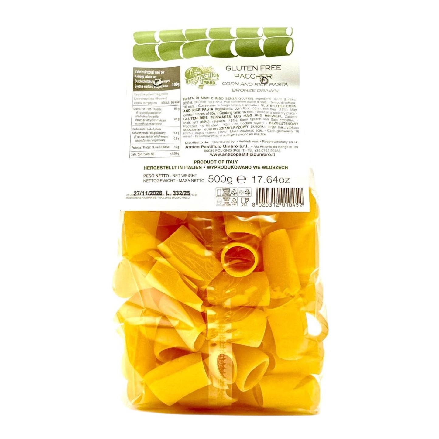 Paccheri Glutenfreie 500g