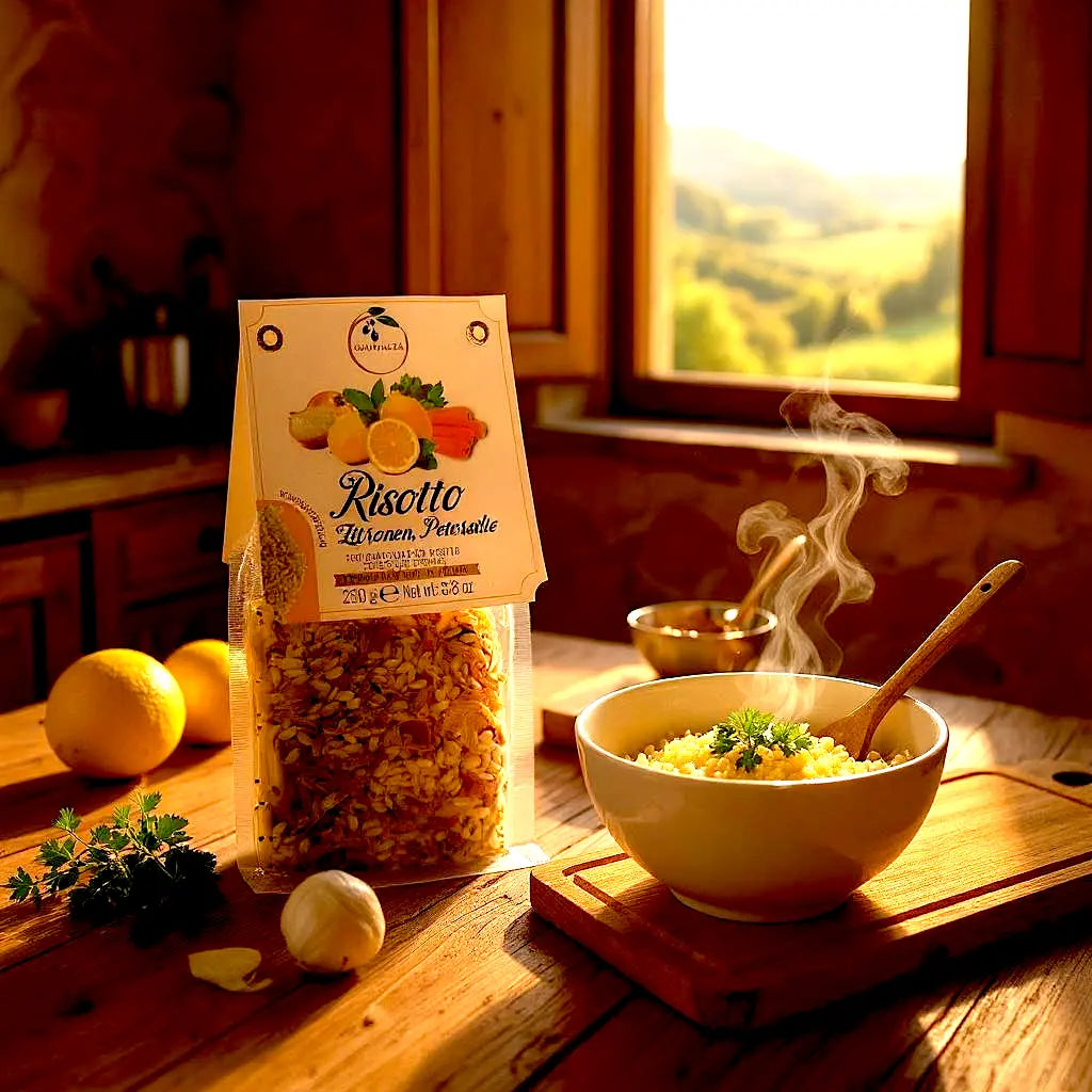 Risotto mit Zitrone-Petersilie Gourmeza