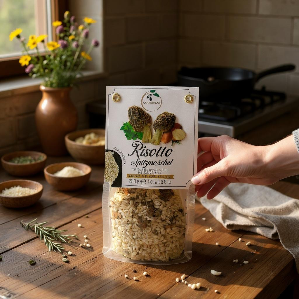 Risotto mit Spitzmorchel Gourmeza