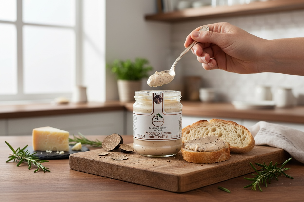 Pecorino Creme mit Trüffel