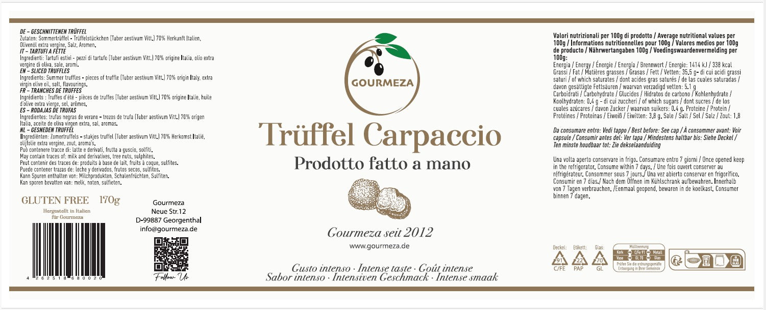 Trüffel-Carpaccio Gourmeza