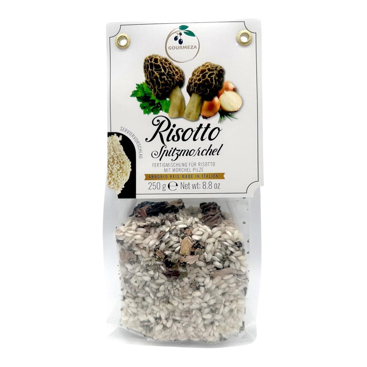 Risotto mit Spitzmorchel aus dem Risotto-Probierset von Gourmeza