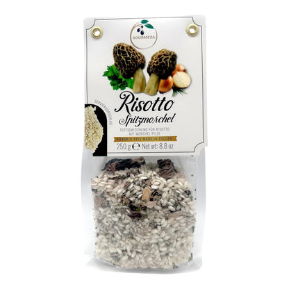 Risotto mit Spitzmorchel aus dem Risotto-Probierset von Gourmeza