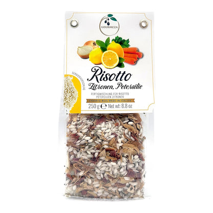 Risotto mit Zitrone und Petersilie aus dem Risotto-Probierset von Gourmeza