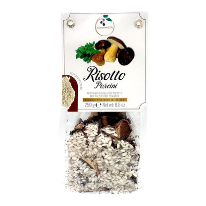 Risotto mit Steinpilzen aus dem Risotto-Probierset von Gourmeza