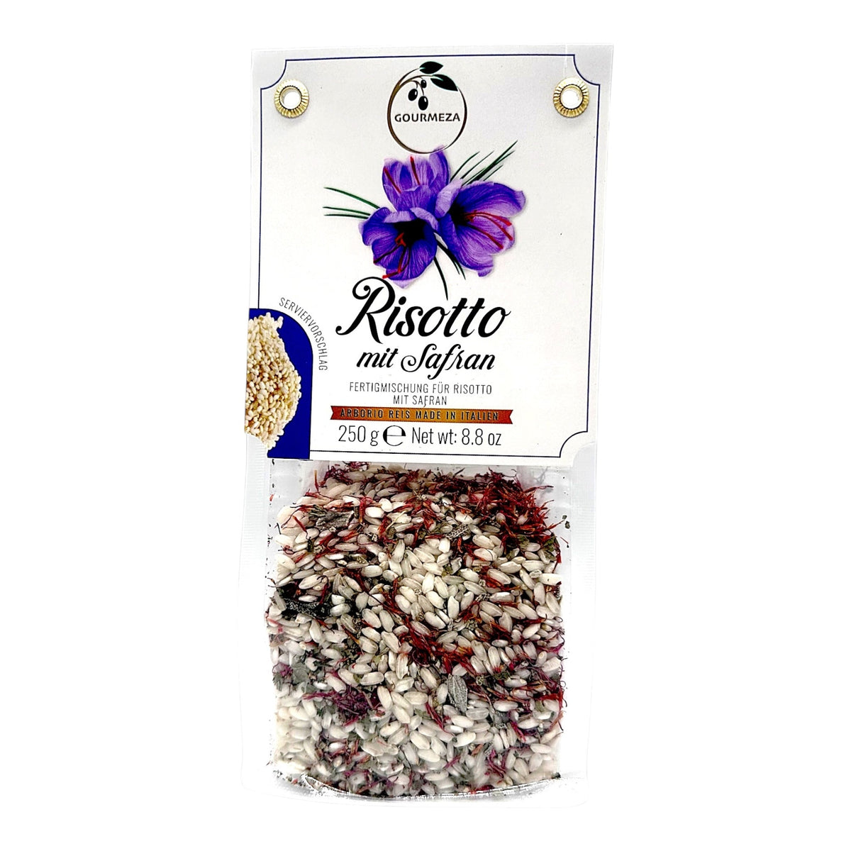 Risotto mit Safran alla Milanese aus dem Risotto-Probierset von Gourmeza