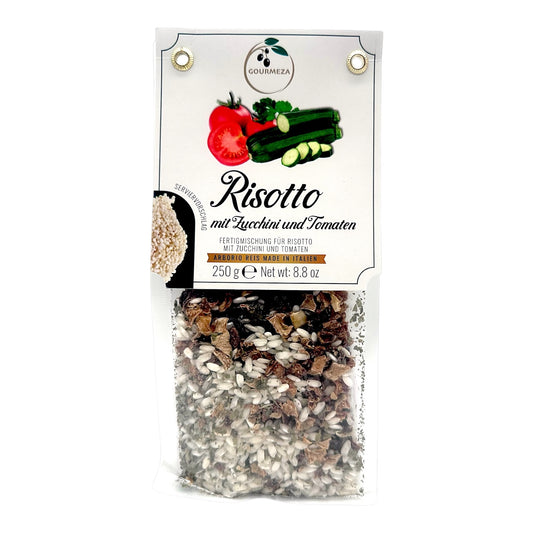 Risotto mit Zucchini und Tomate