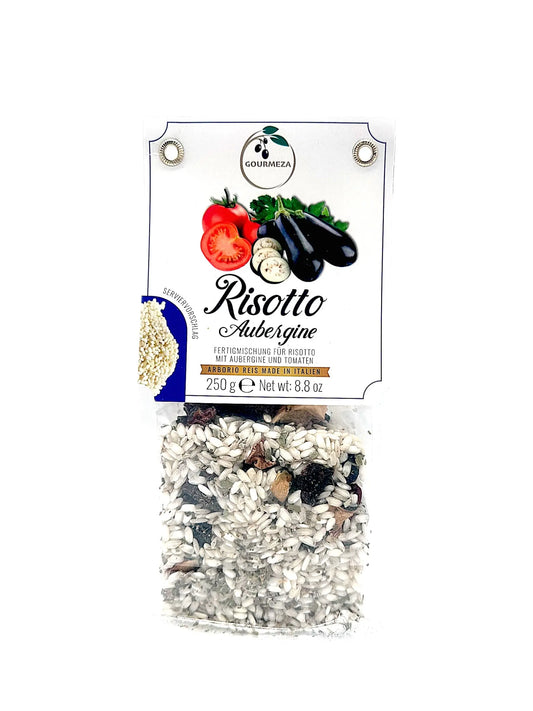 Risotto mit Aubergine Gourmeza