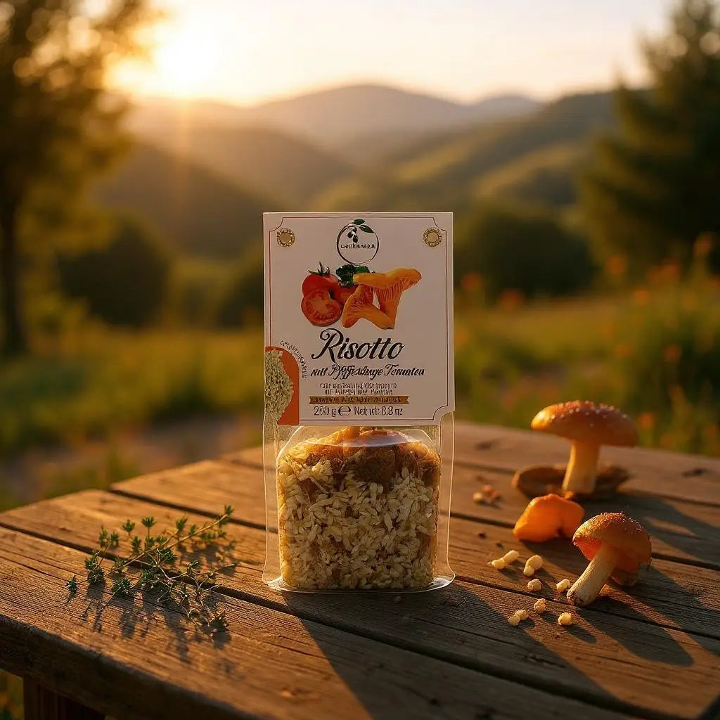 Risotto mit Pfifferlinge und Tomaten Gourmeza