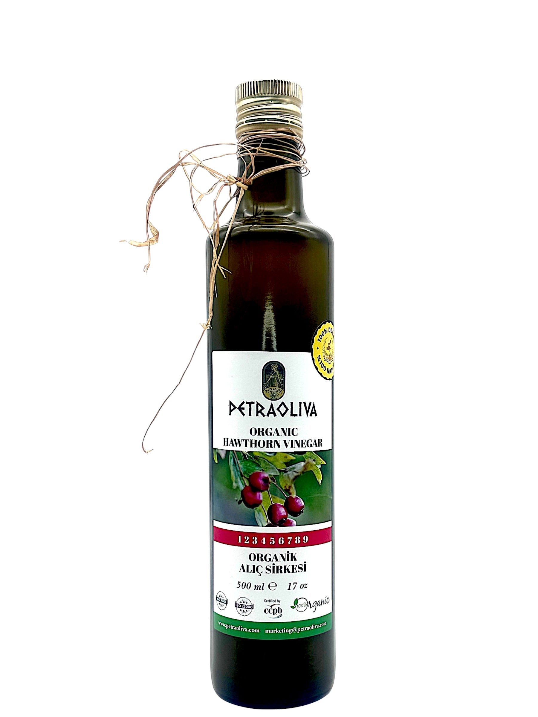 Petraoliva Bio-Weißdornessig Gourmeza