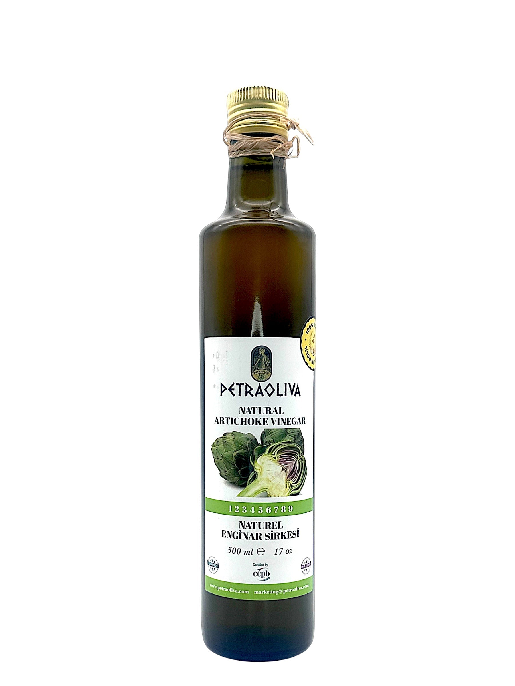 Petraoliva Natürlicher Artischockenessig Gourmeza